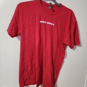 Next Level Apparel Jimmy Johns Red Graphic Tee